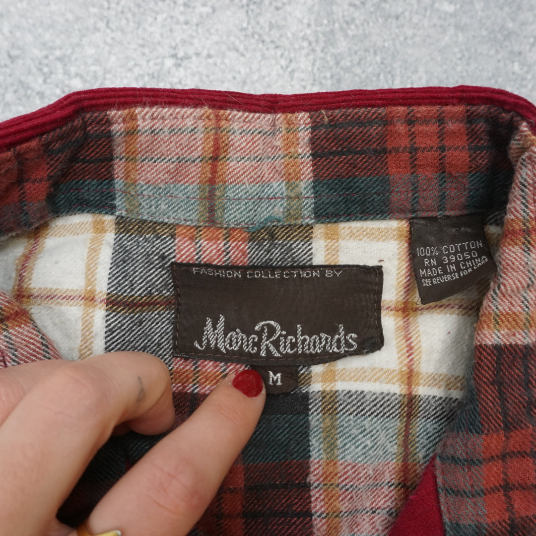 Man Richards Plaid Contrast Button Up
