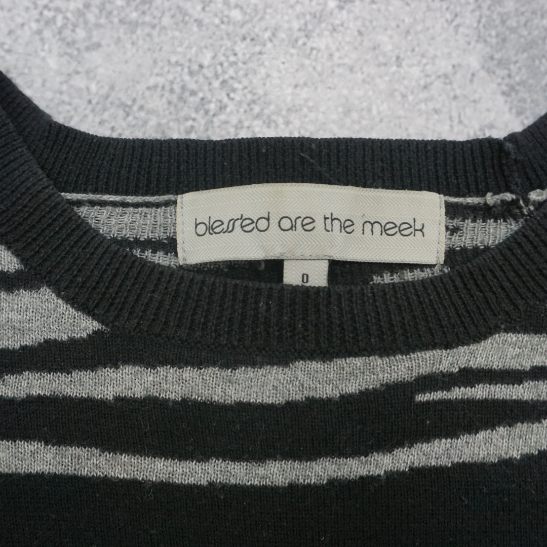 Blessed Are The Meek Zebra Print Sweater