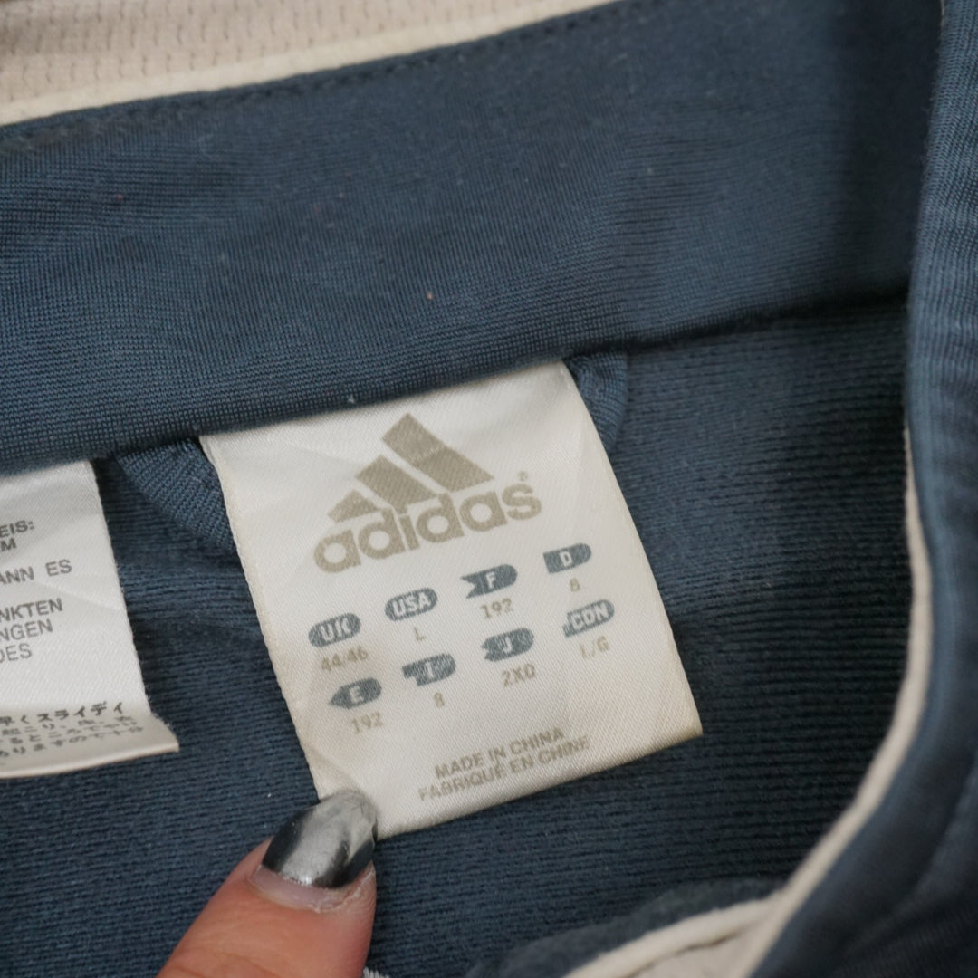 2000s Adidas Three Stripe Colour Block Track Jacket