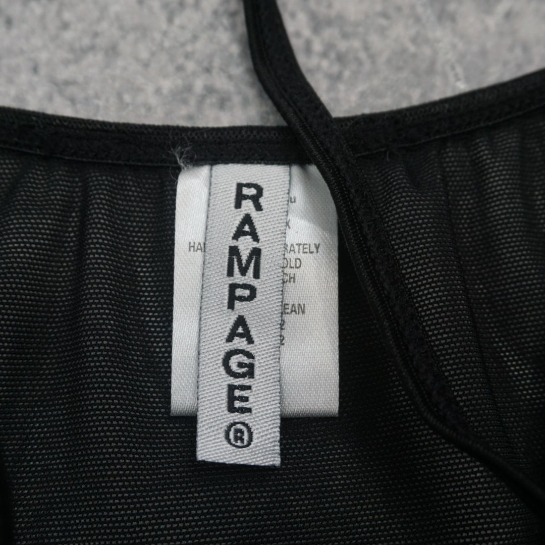 2000s Rampage Sheer Lace Cami Top
