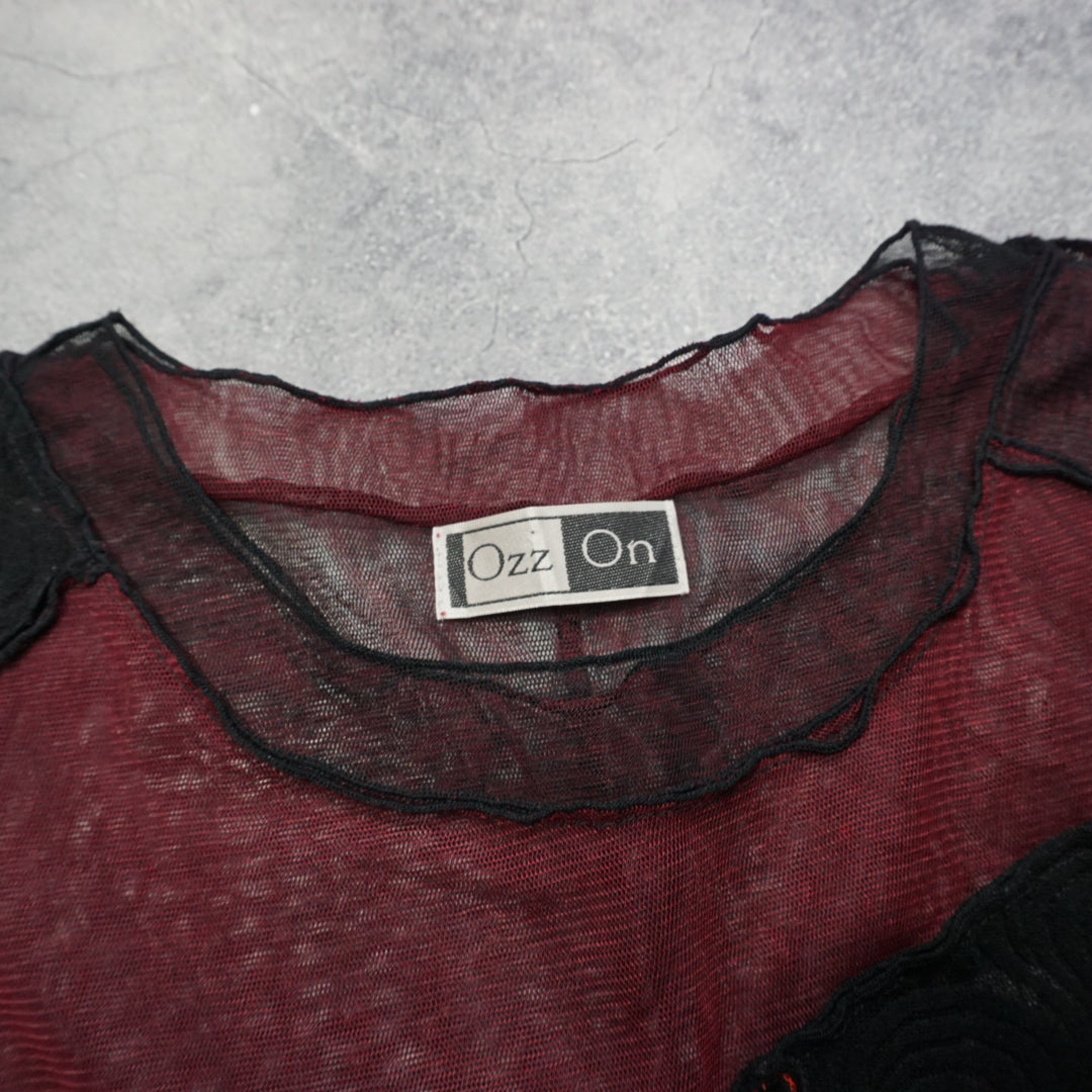 2000s Ozz On Sheer Top