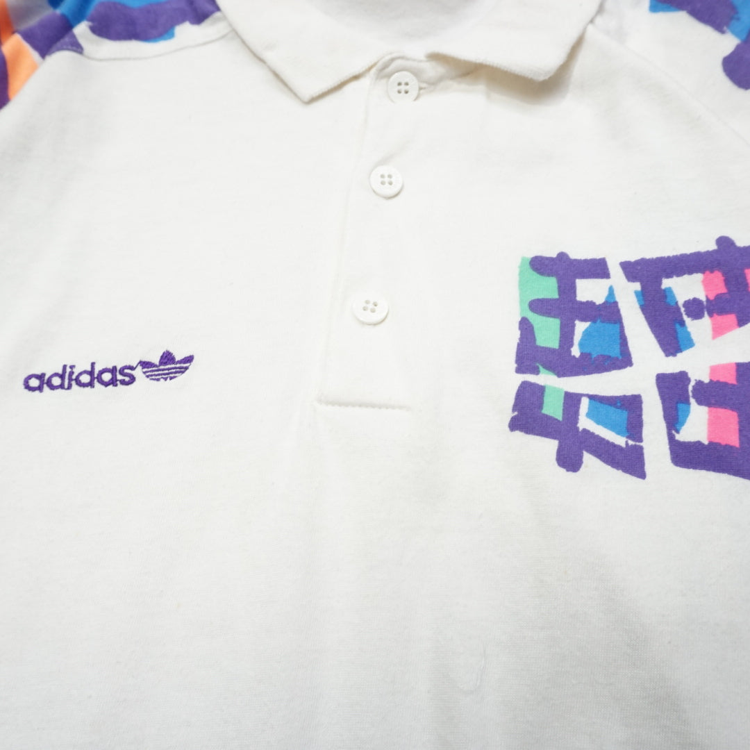 90s Adidas Colorful Graphic Polo