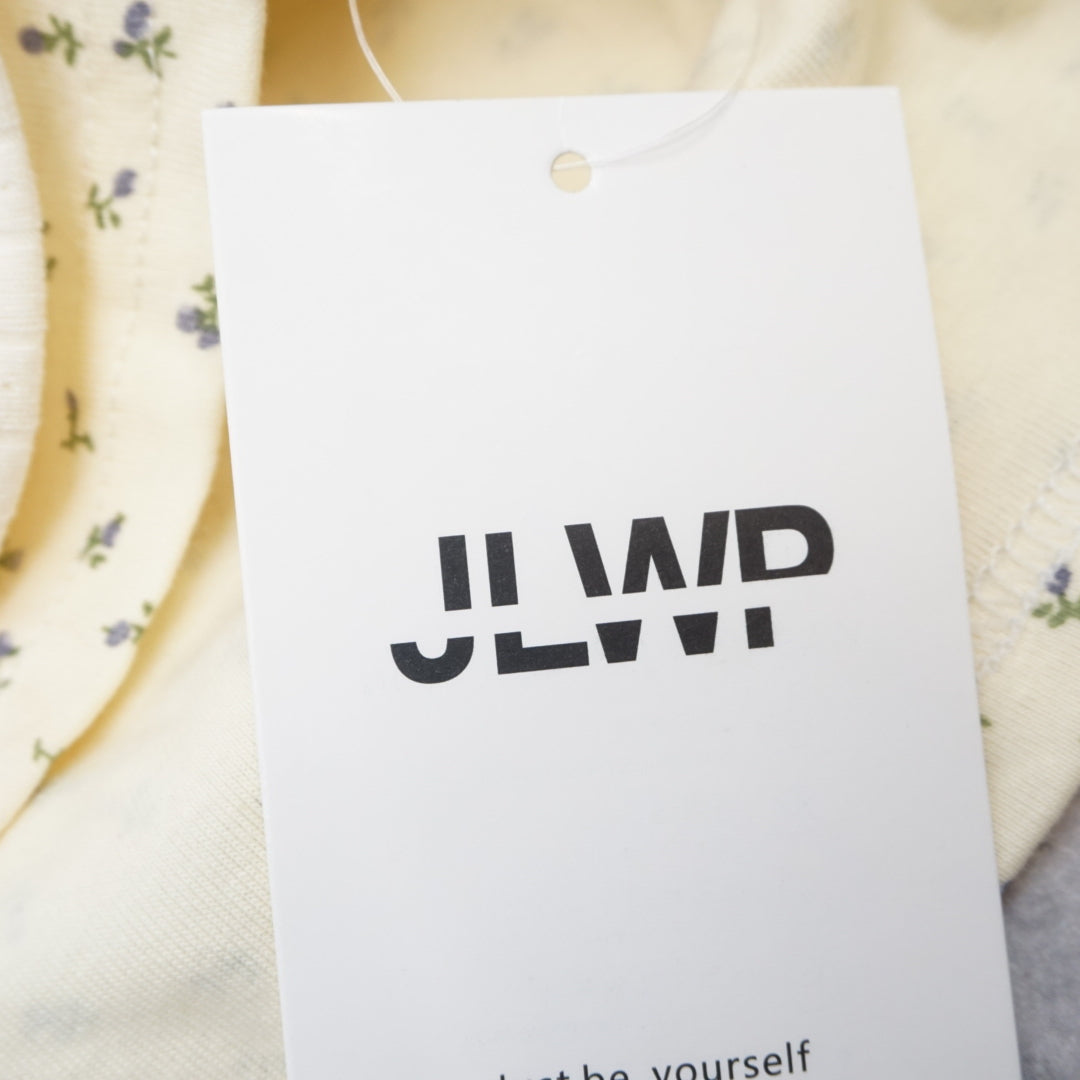 JLWP Floral Trim Long Sleeve Top