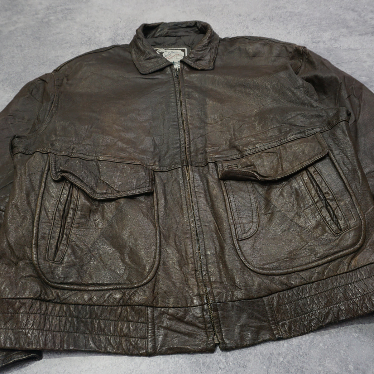 90s Luis Alvear Leather Jacket