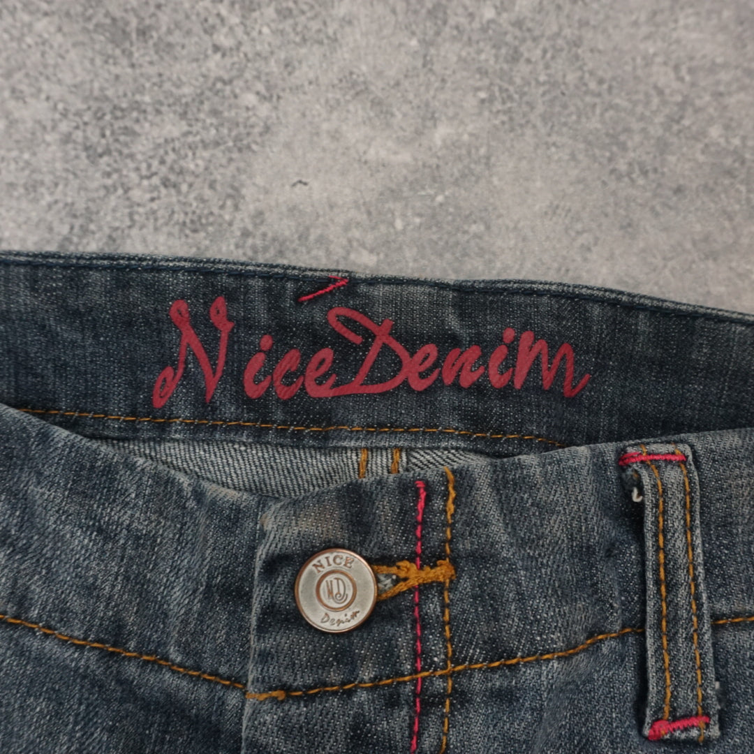 2000s Oviesse Flared Low Rise Jeans