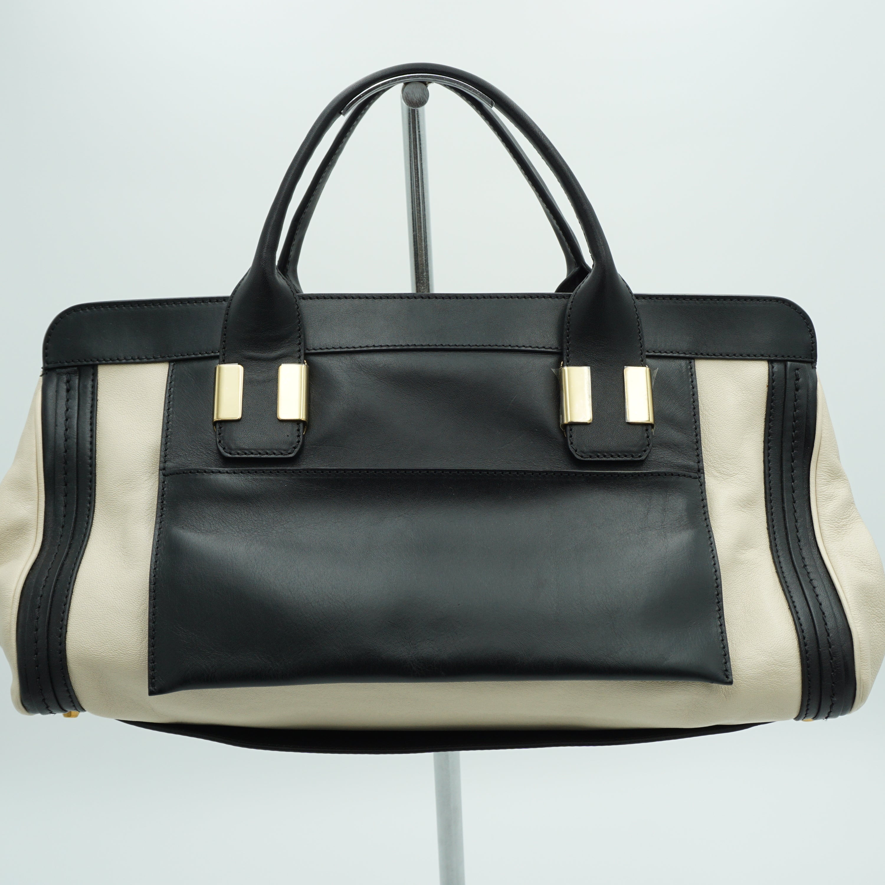 Chloé Two Tone Leather Handbag