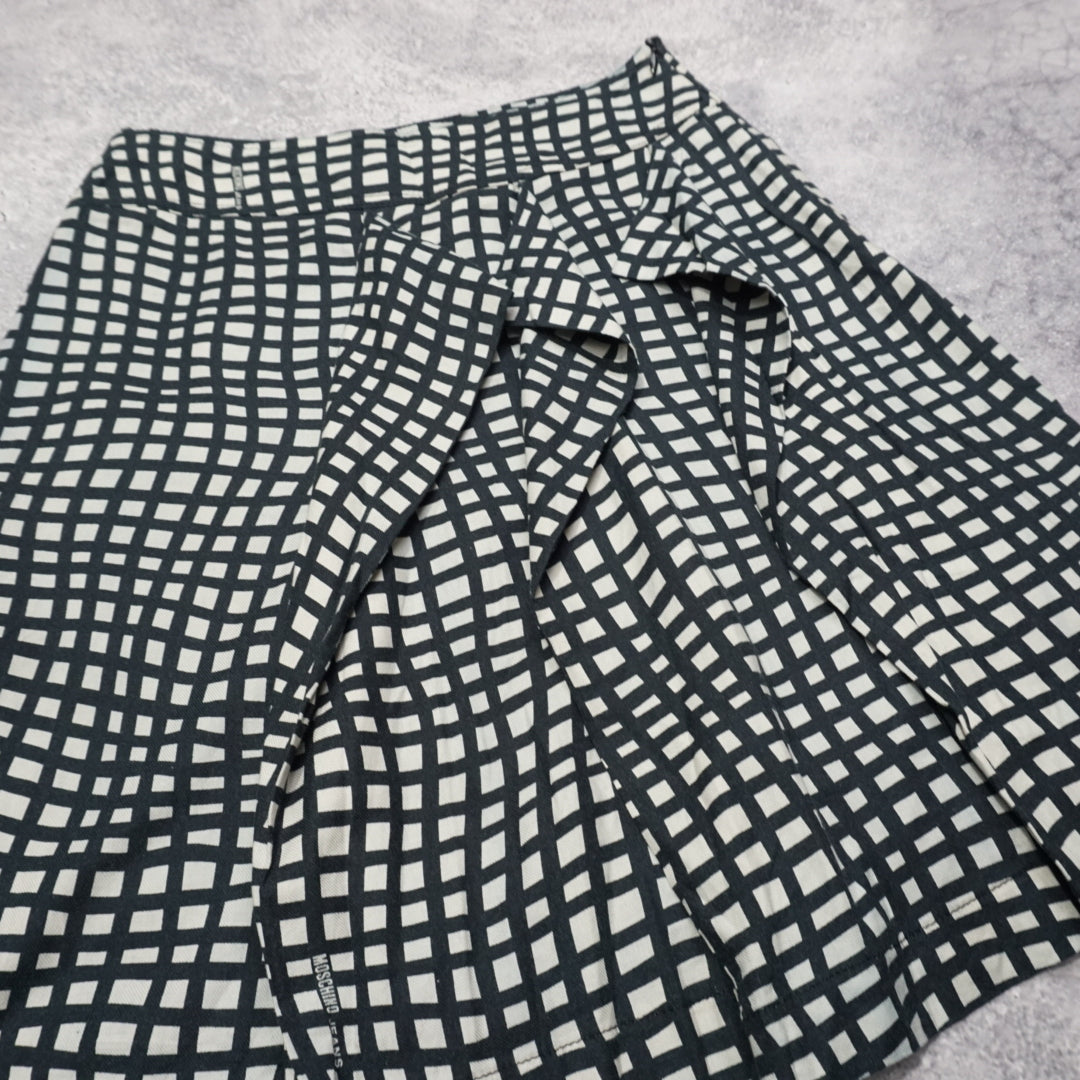 2000s Moschino Checked Pattern Skirt