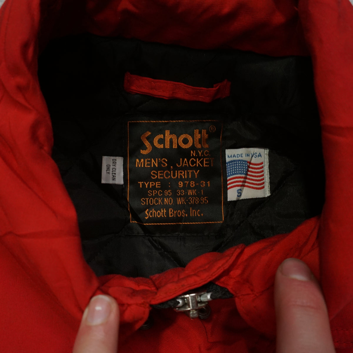 90s Schott Malboro Fireman Clasp Jacket