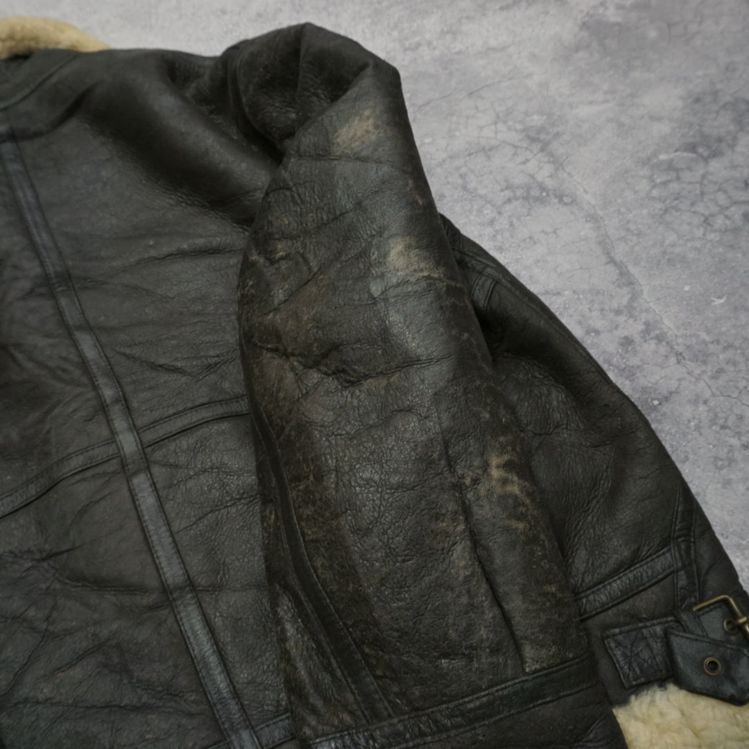 90s Shearling Leather Jacket