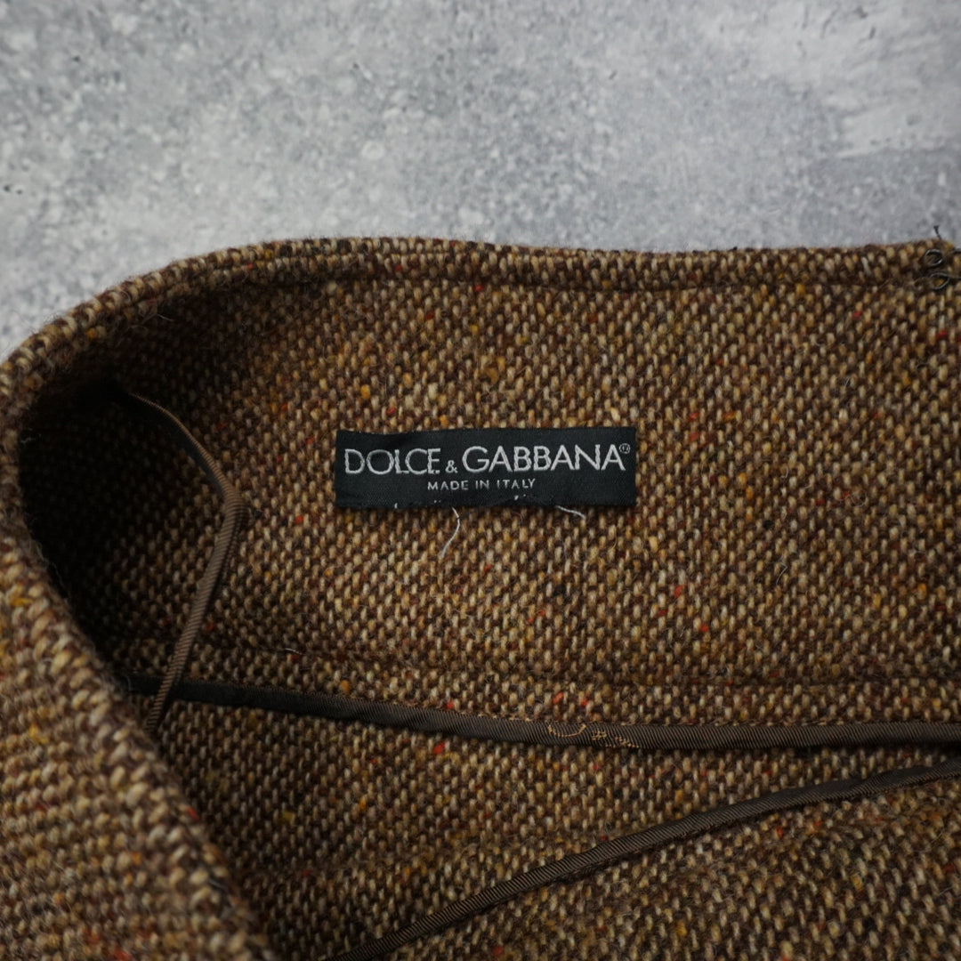 2000s Dolce & Gabbana Wool Skirt
