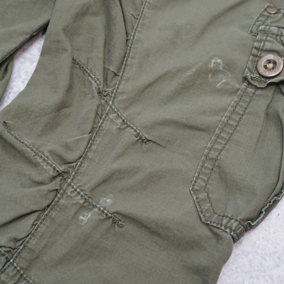 2000s Charlotte Russe Olive Utility Slim Cargo Pants
