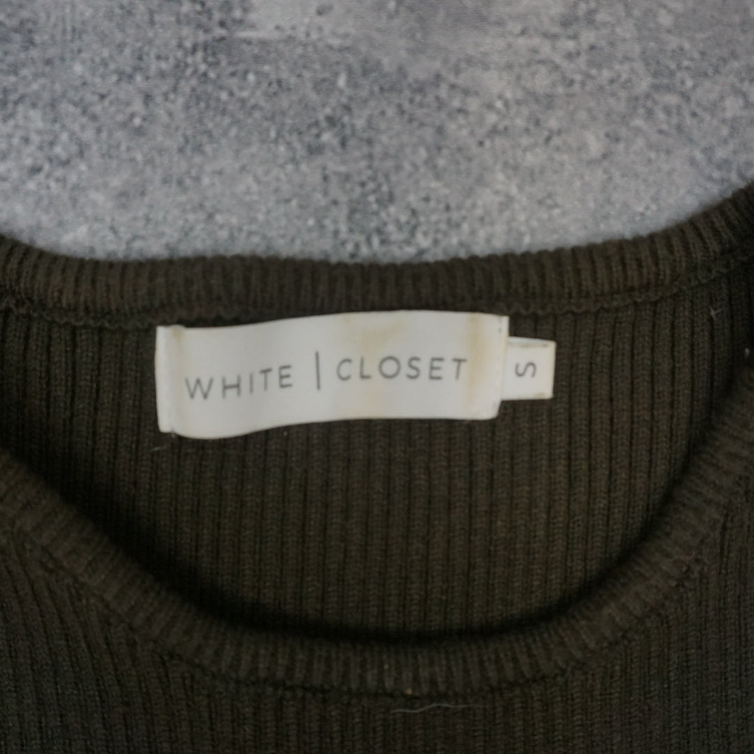 White Closet Ribbed Tank Top