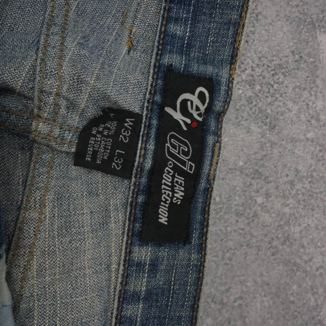 2000s Ej Jeans Collection Baggy Faded Jeans