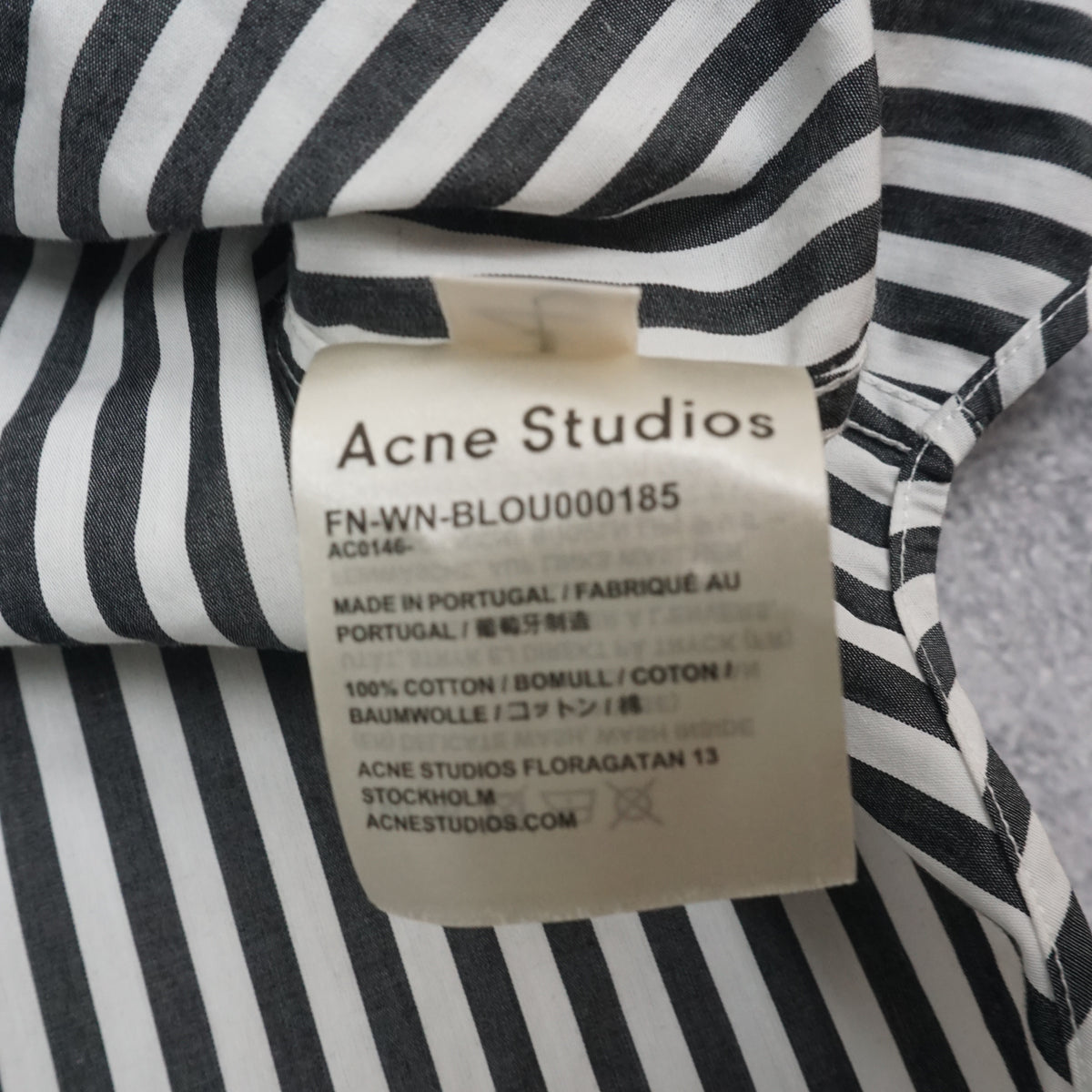 Acne Studios Striped Graphic Shirt