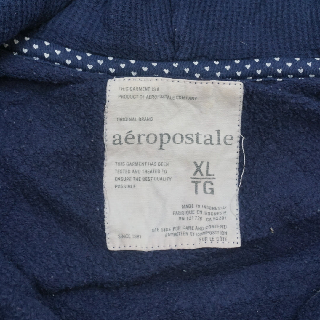 2000s Aeropostale Script Logo Zip Up Hoodie