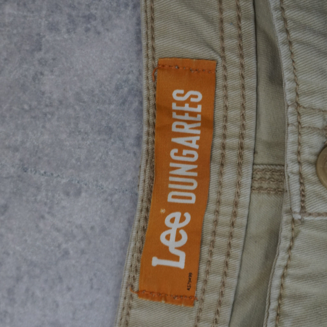 2000s Lee Dungarees Khaki Utility Cargo Shorts