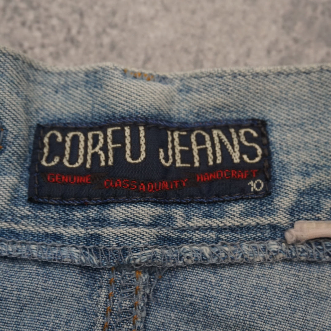 90s Corfu Jeans A-Line Mini Skirt