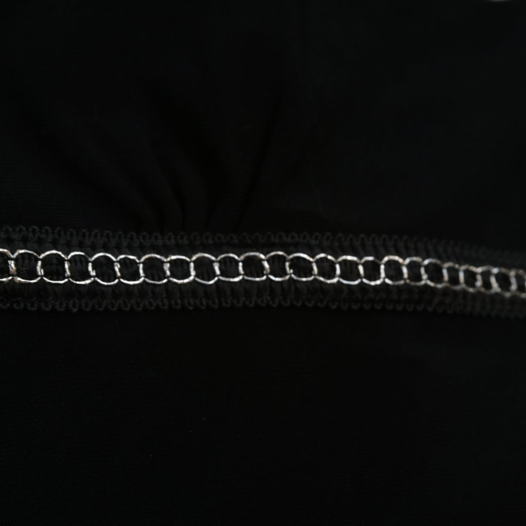 2000s Chain  Trim Strapless Top