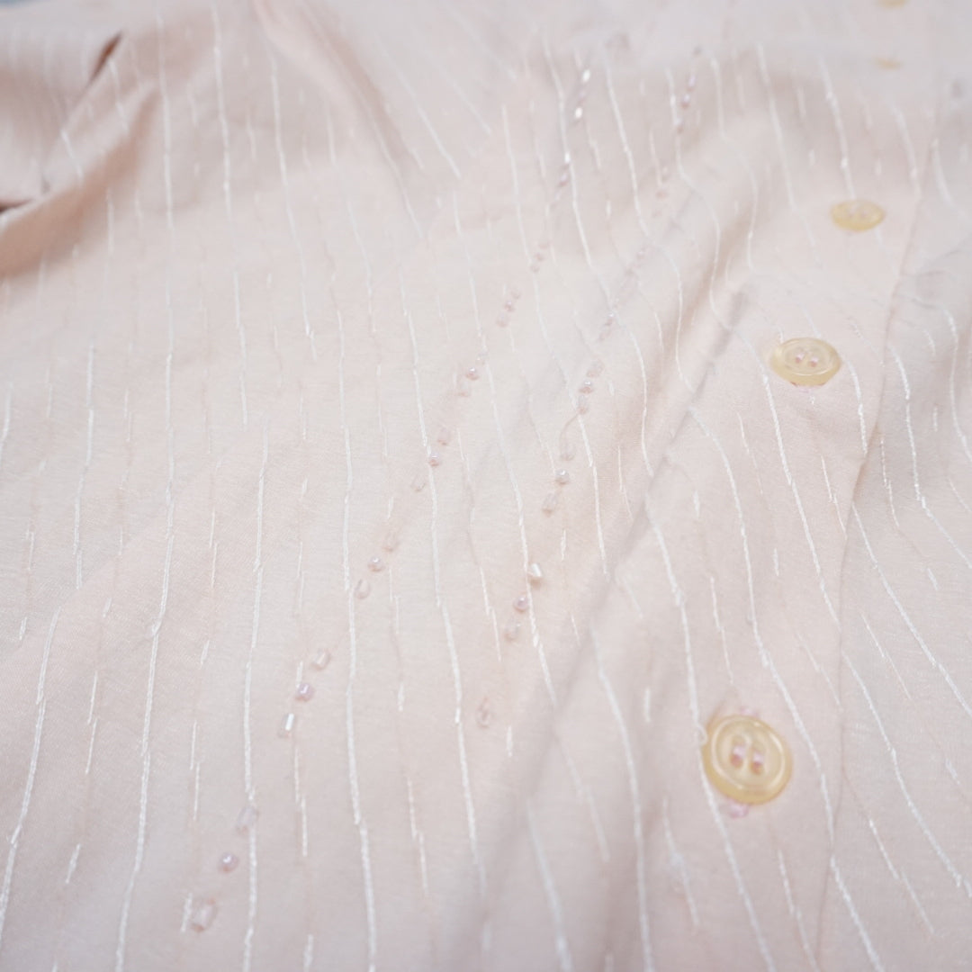2000s Re'coco Striped Textured Blouse