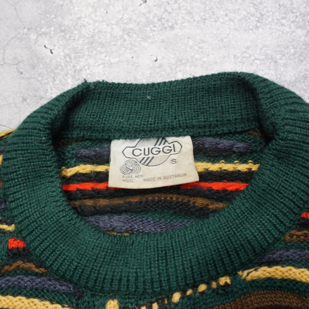 80s Coogi Patterned Knit Sweater