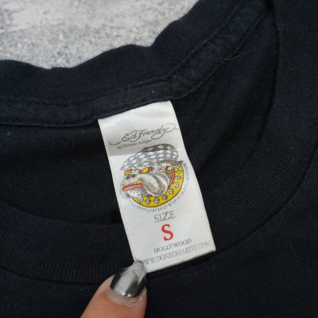 2000s Ed Hardy Graphic Tiger Eagle T-Shirt