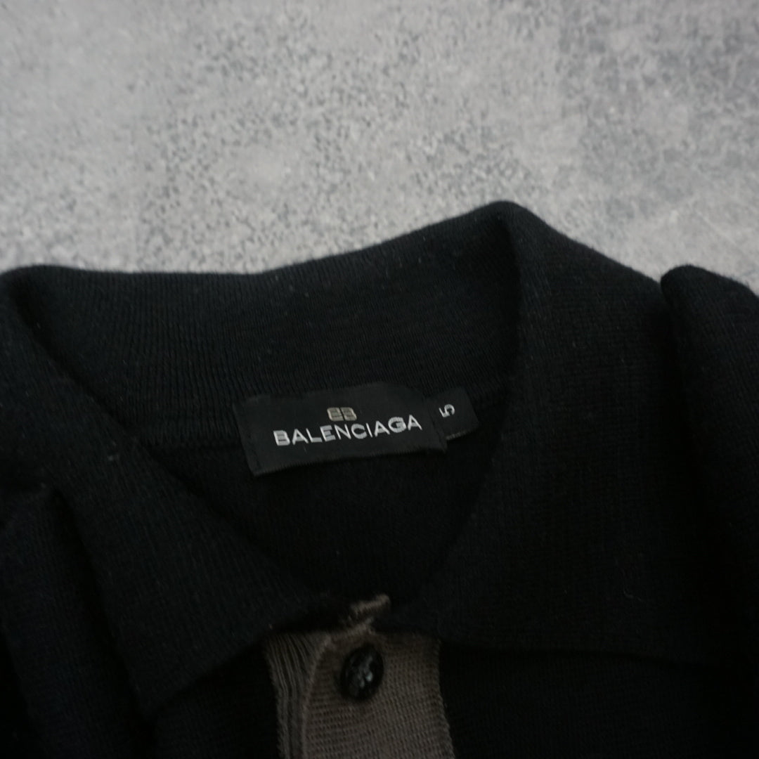 2000s Balenciaga Wool Knit Polo