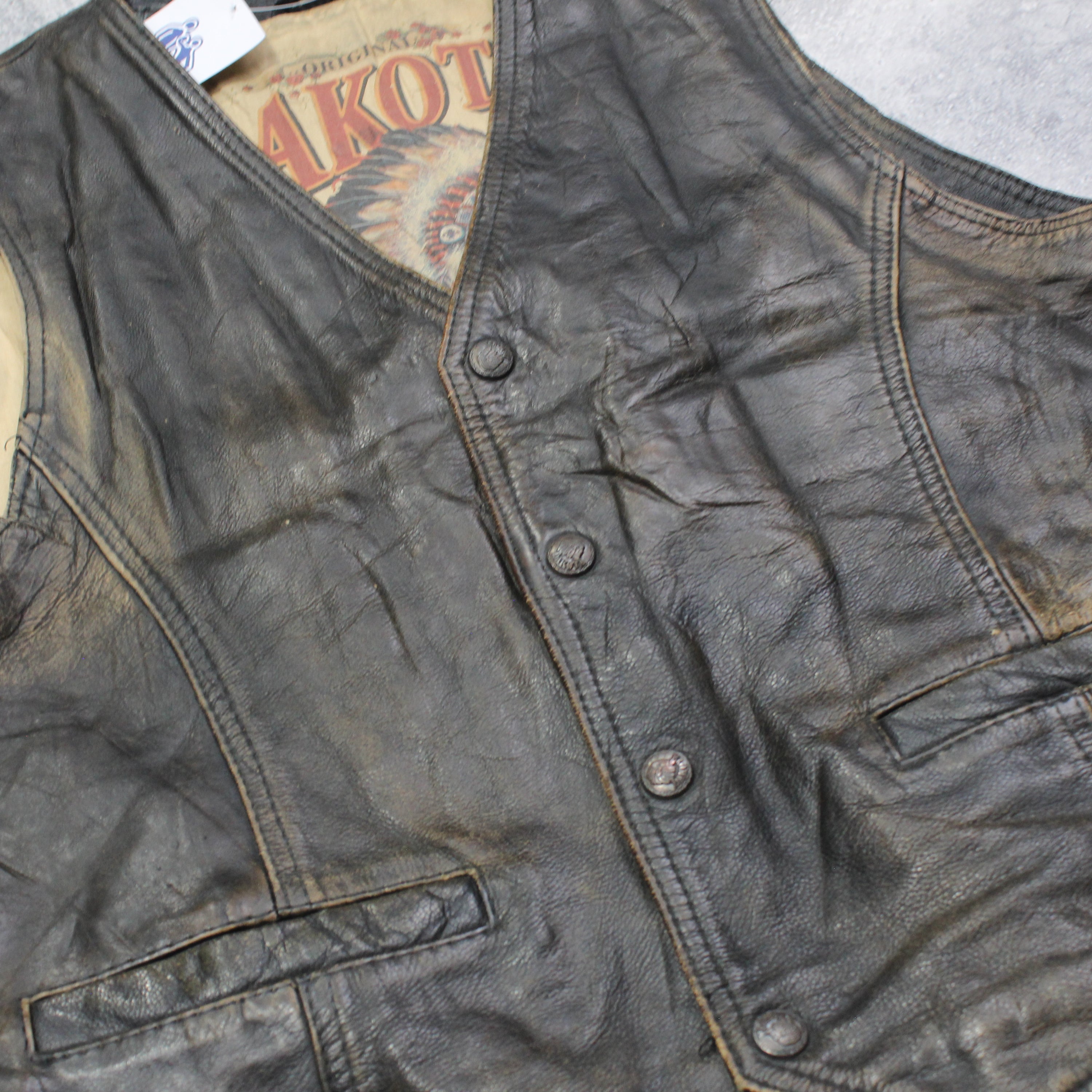 80s Dakota Leather Vest