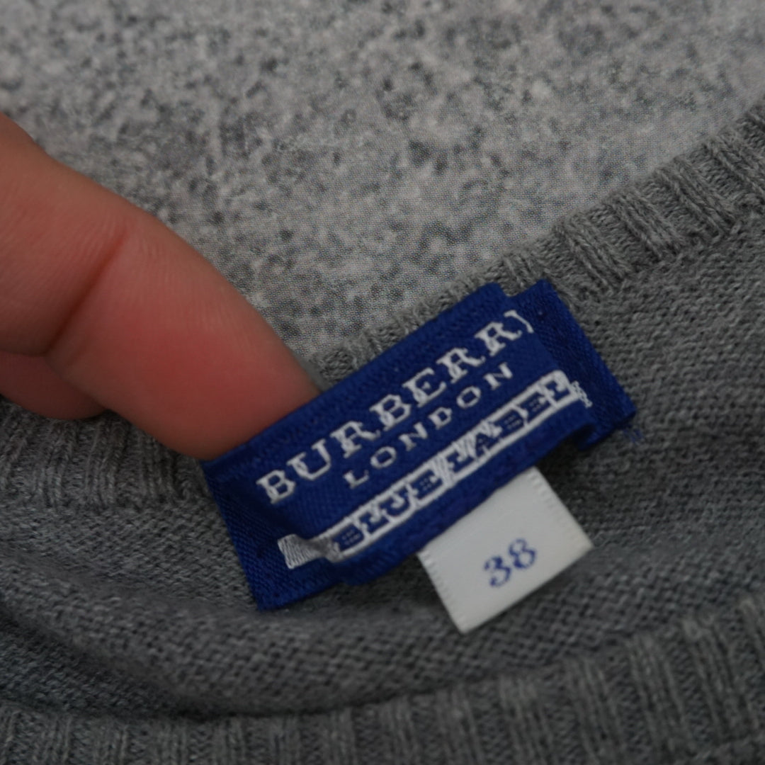 2000s Burberry London Blue Label Cropped Knit Top