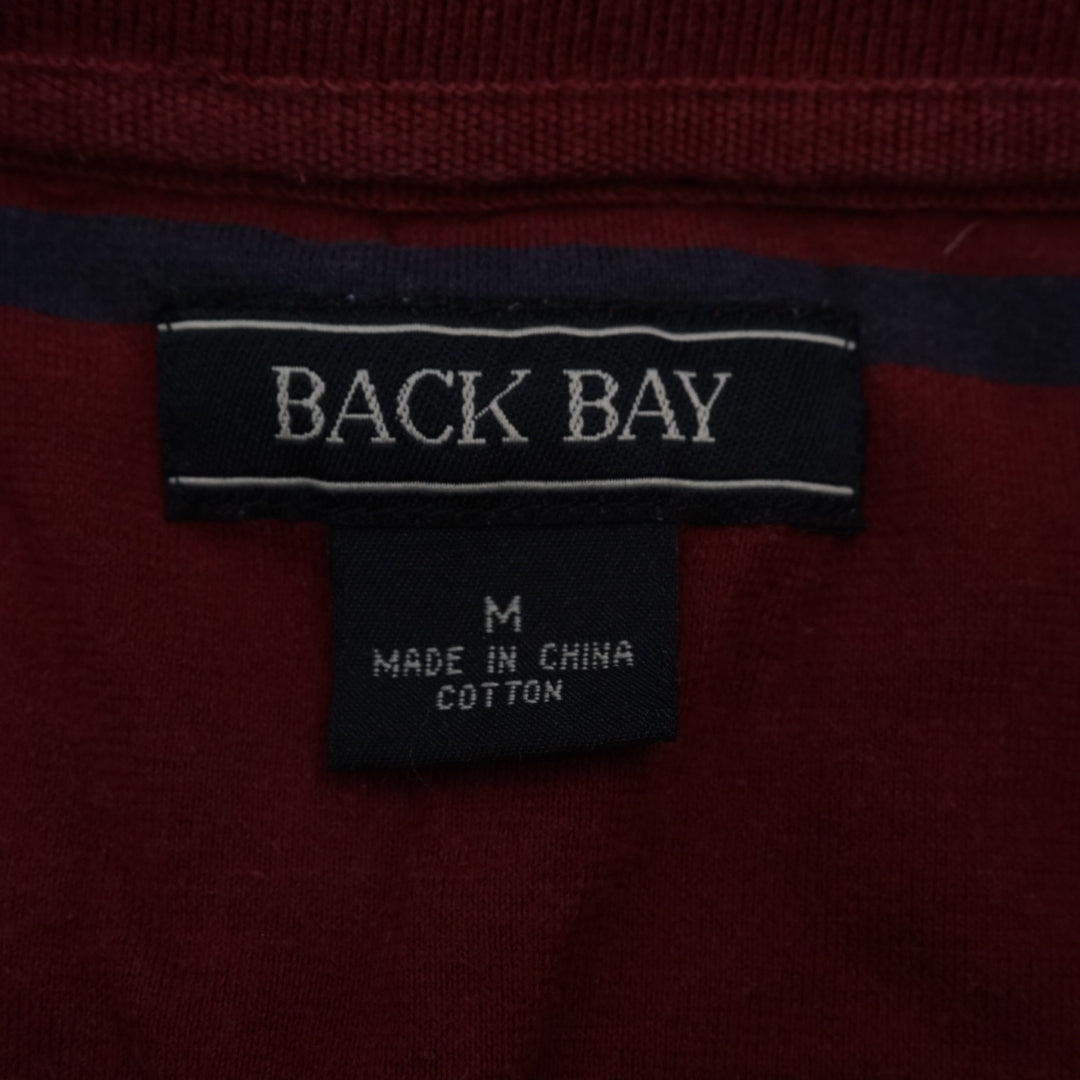 2000s Back Bay Striped Polo Tee