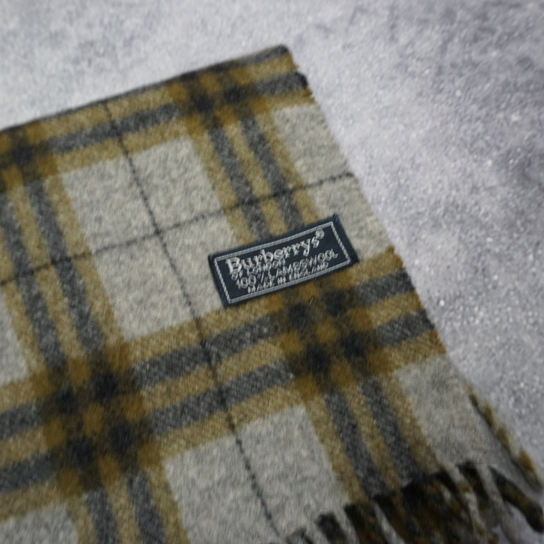 90s Burberry's Wool Scarf