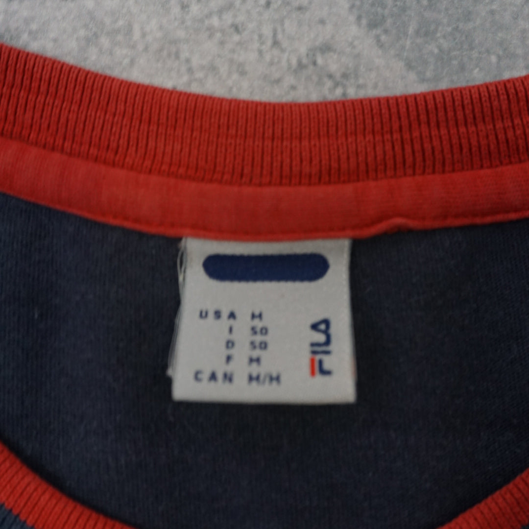 2000s Fila Spellout Embroidered T-Shirt