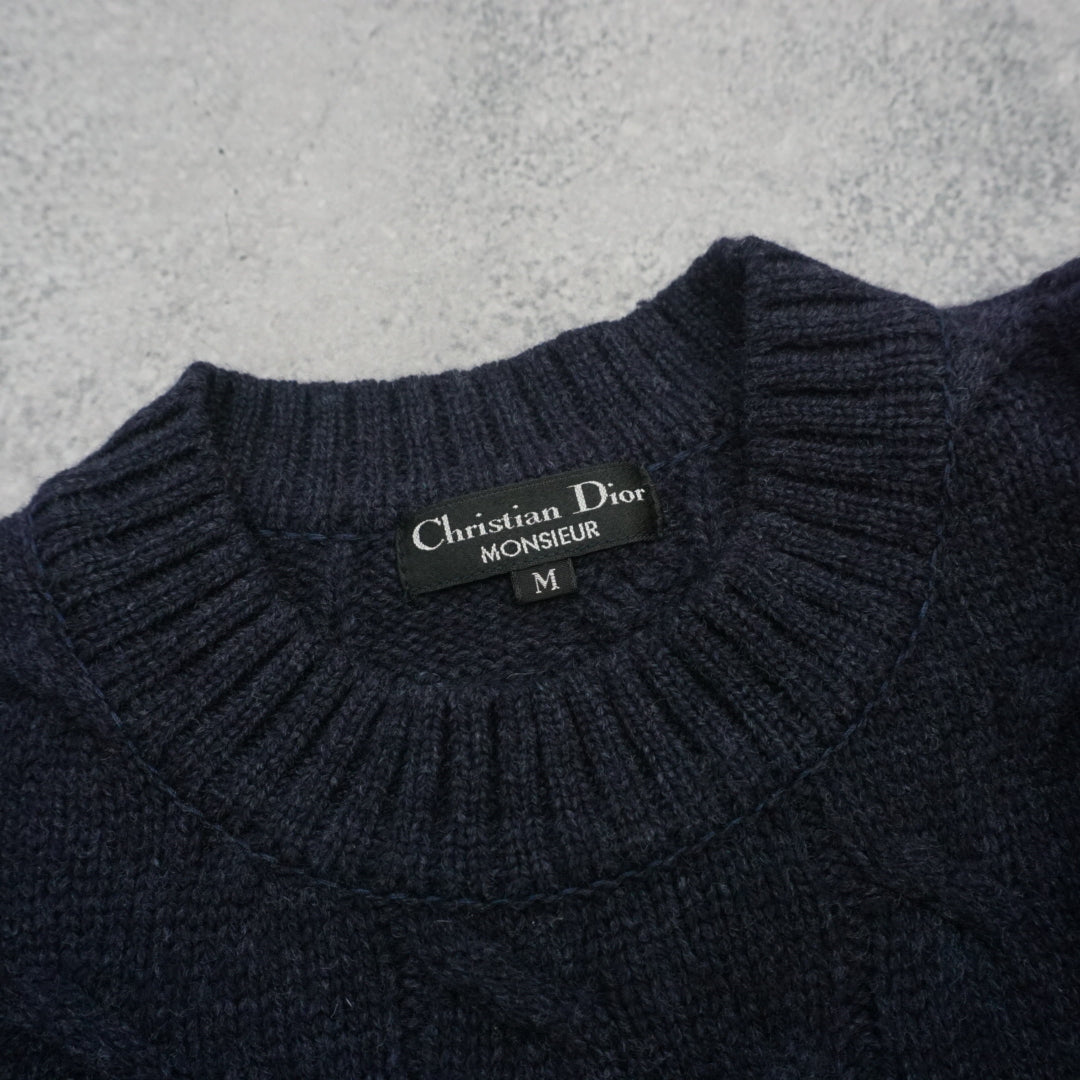 90s Christian Dior Monsieur Cable Knit