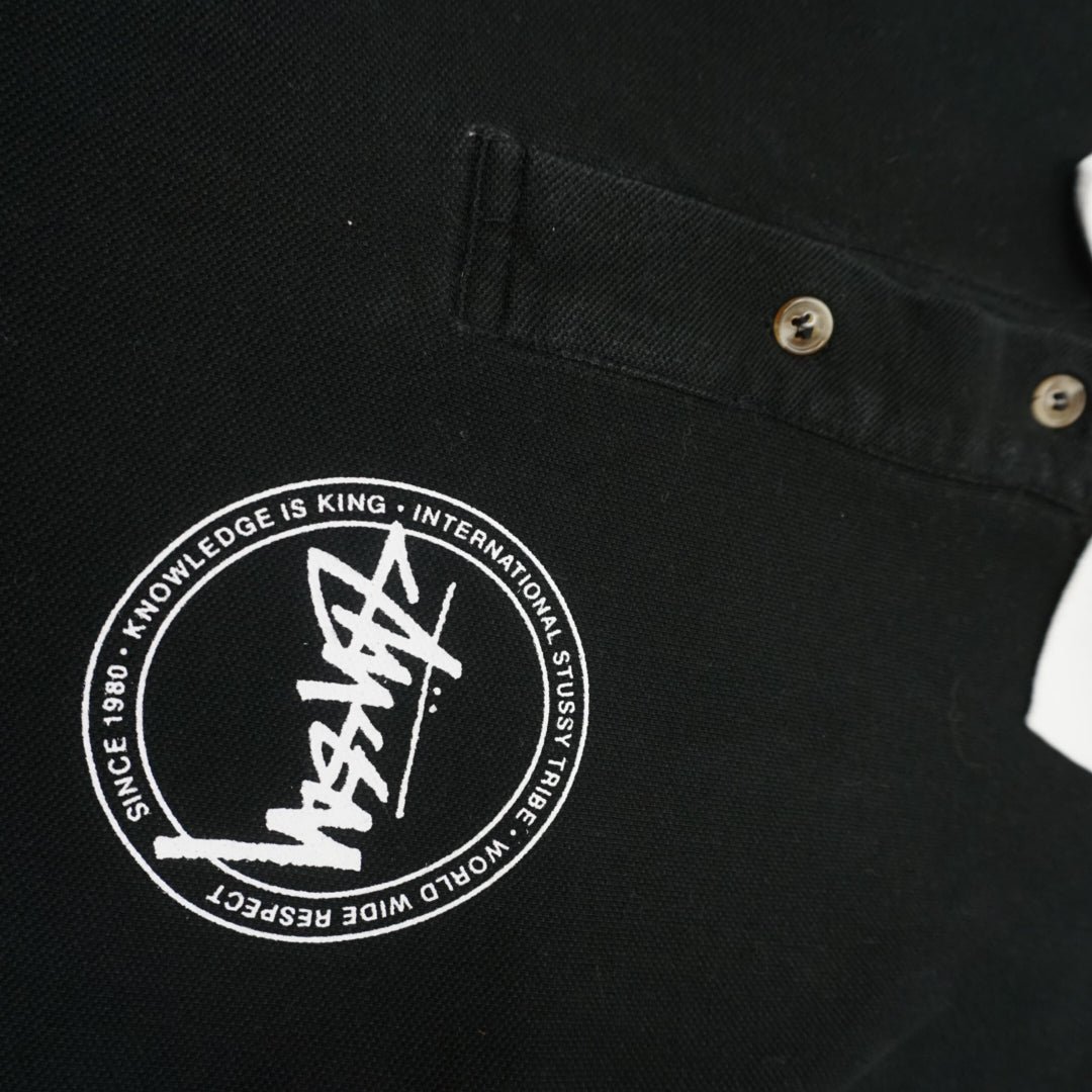 2000s Stussy Long Sleeve Top Polo