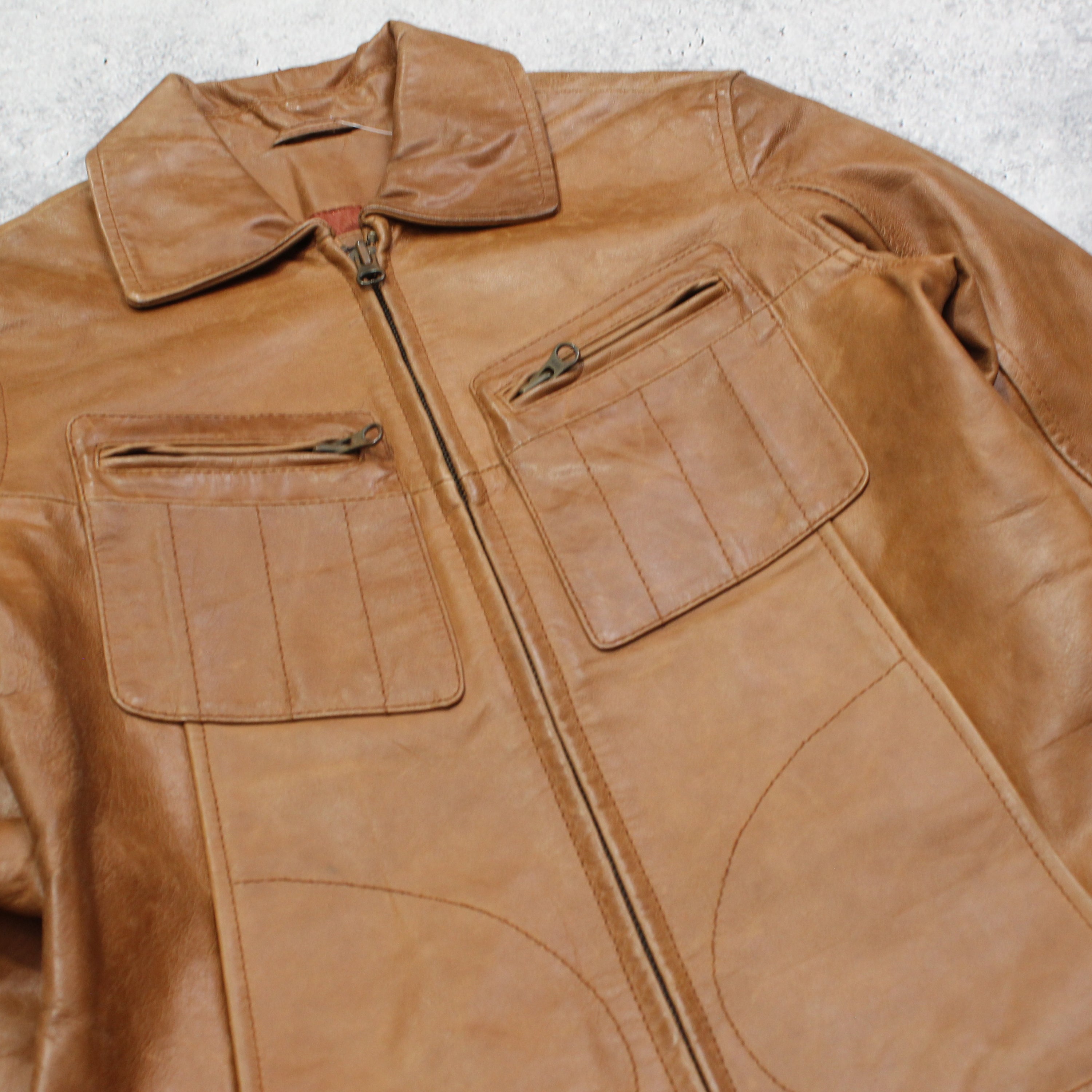 90s Arpaule Leather Jacket