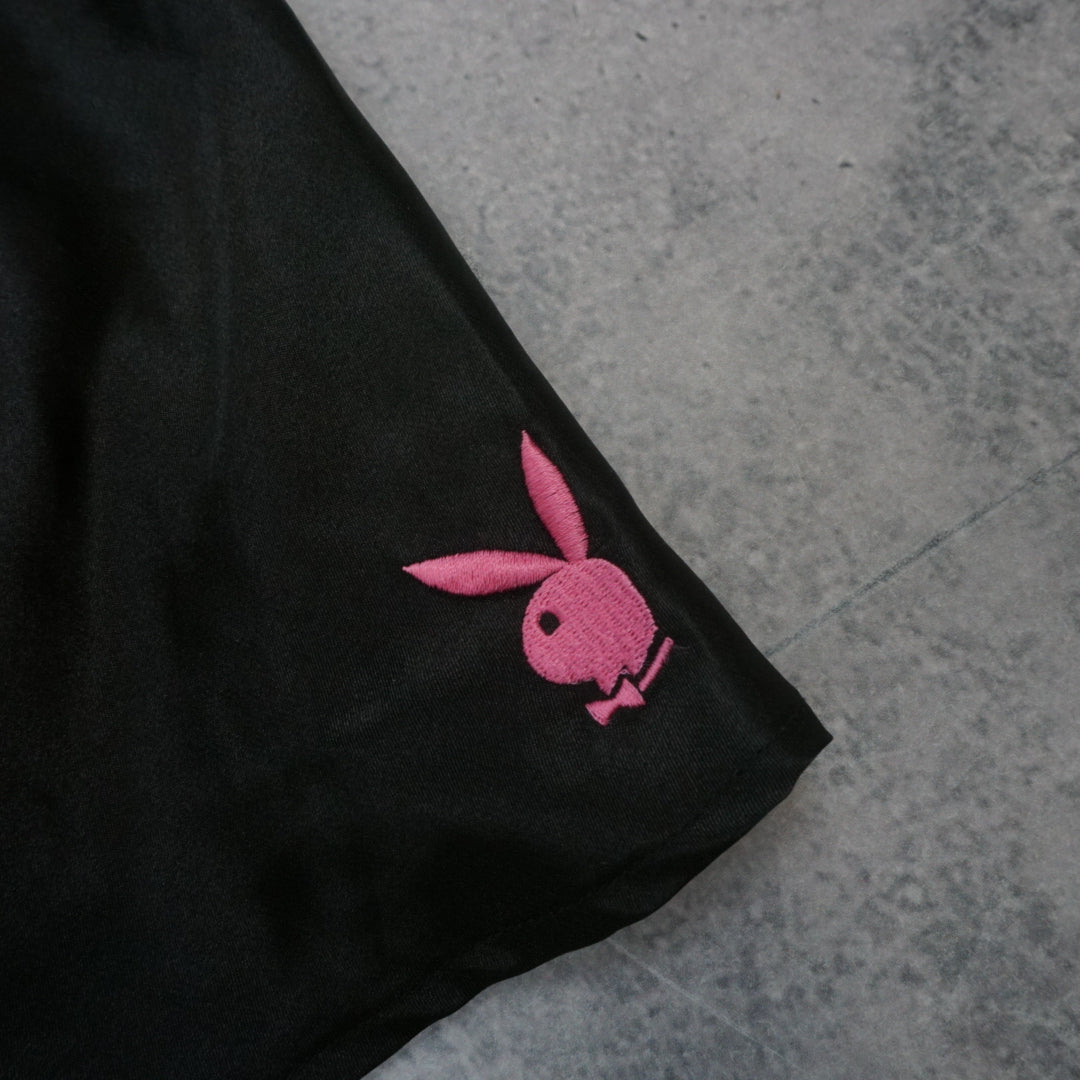 2000s Playboy Lace Bunny Embroidered Cami Top