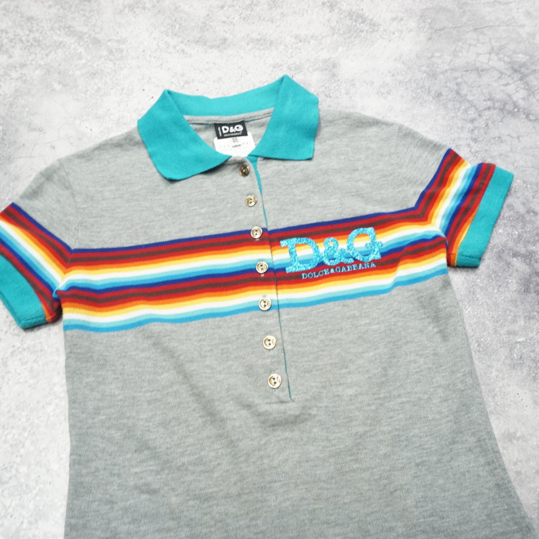 2000s Dolce & Gabbana Striped Polo