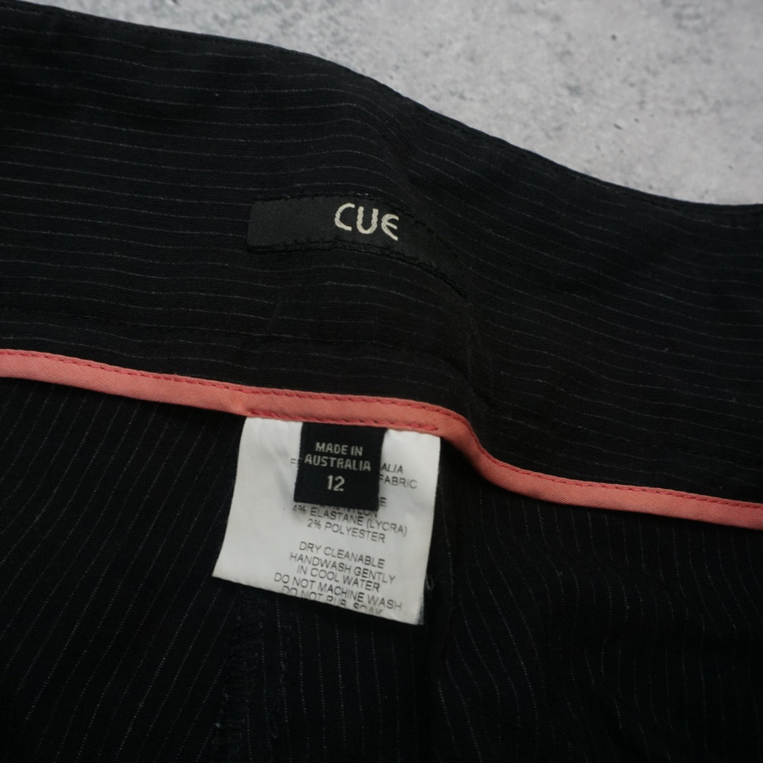 2000s Cue Pinstripe Flare Pants