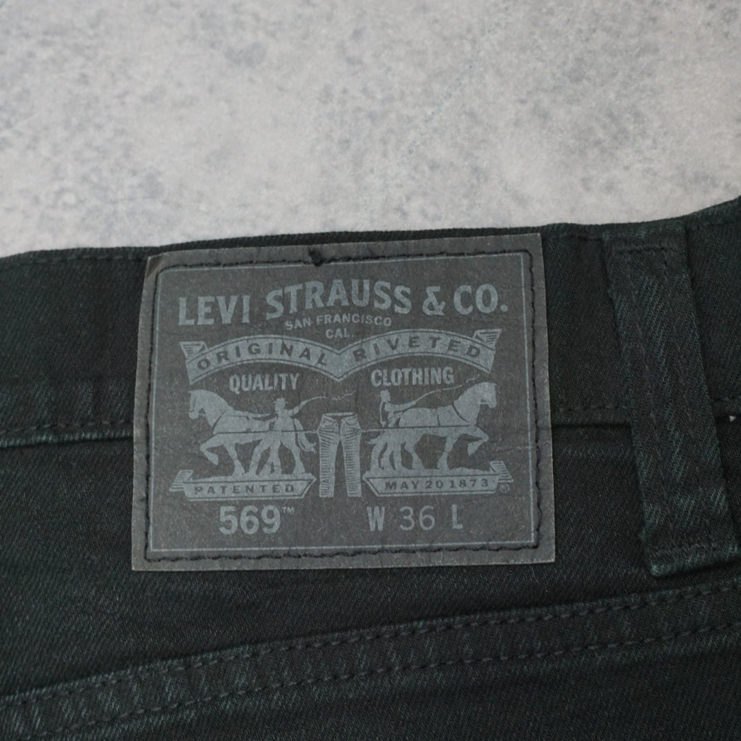 Levi's 569 Black Denim Jorts