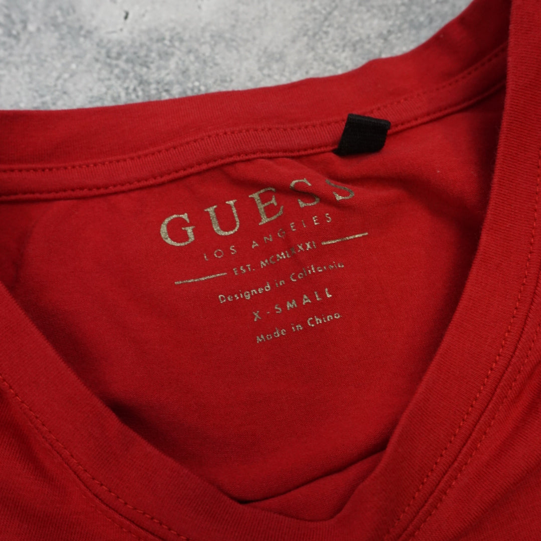 Guess Rhinestone Spellout T-Shirt