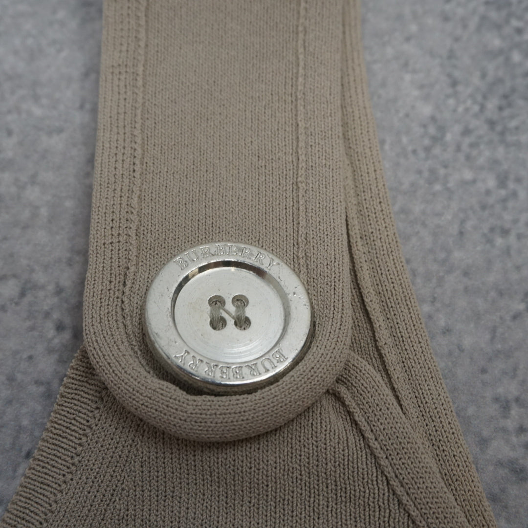 2000s Burberry London Button Strap Cami Top