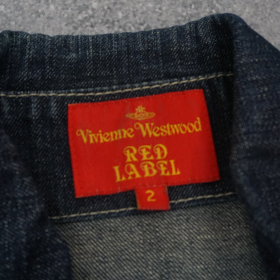 2000s Vivienne Westwood Red Label Cropped  Denim Jacket