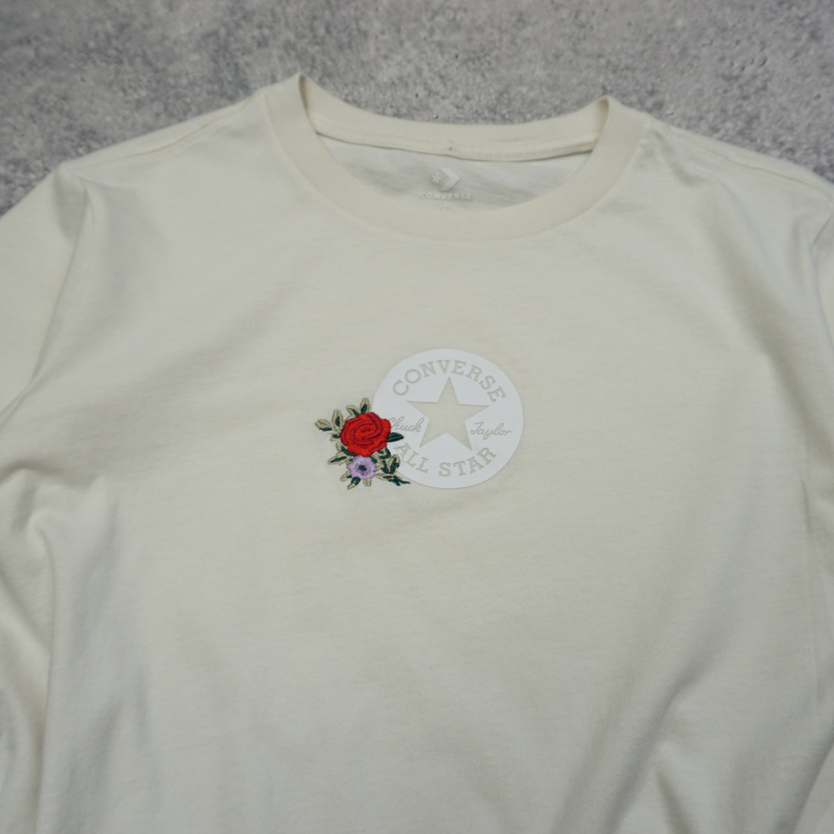 Converse Embroidered Floral T-Shirt