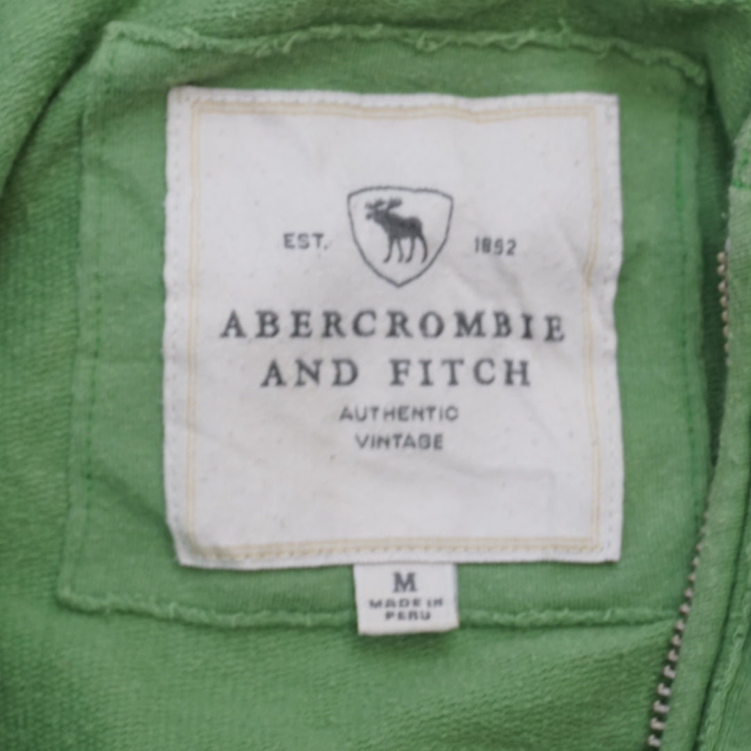 2000s Abercrombie And Fitch Full Zip Green Hoodie
