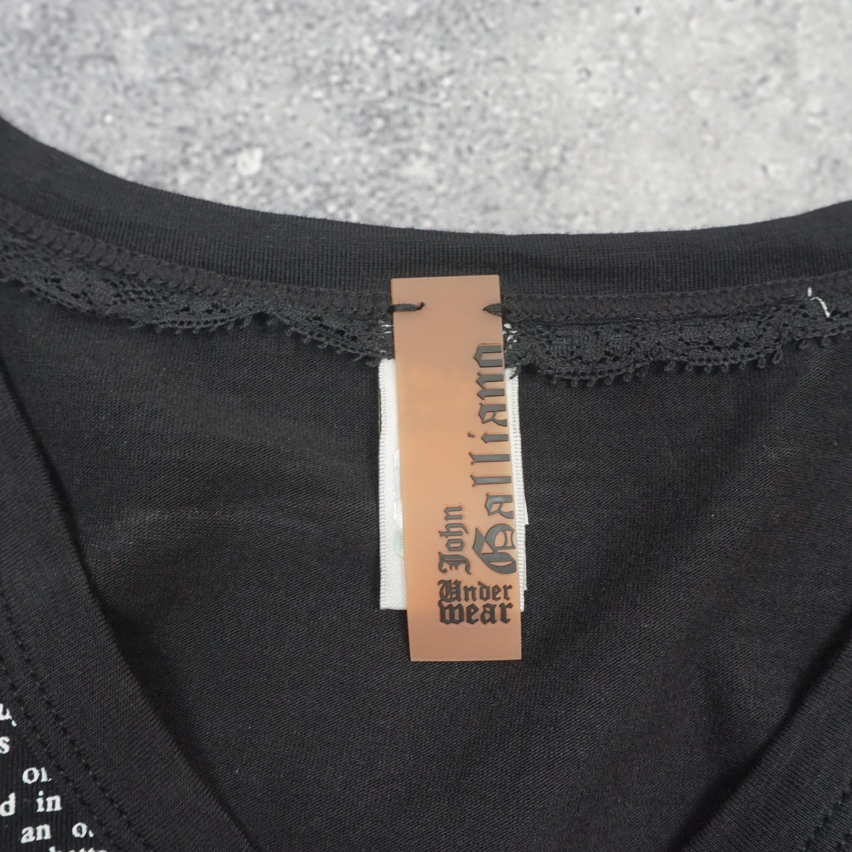 2000s John Galliano Gazette Newspaper Print V-Neck T-Shirt