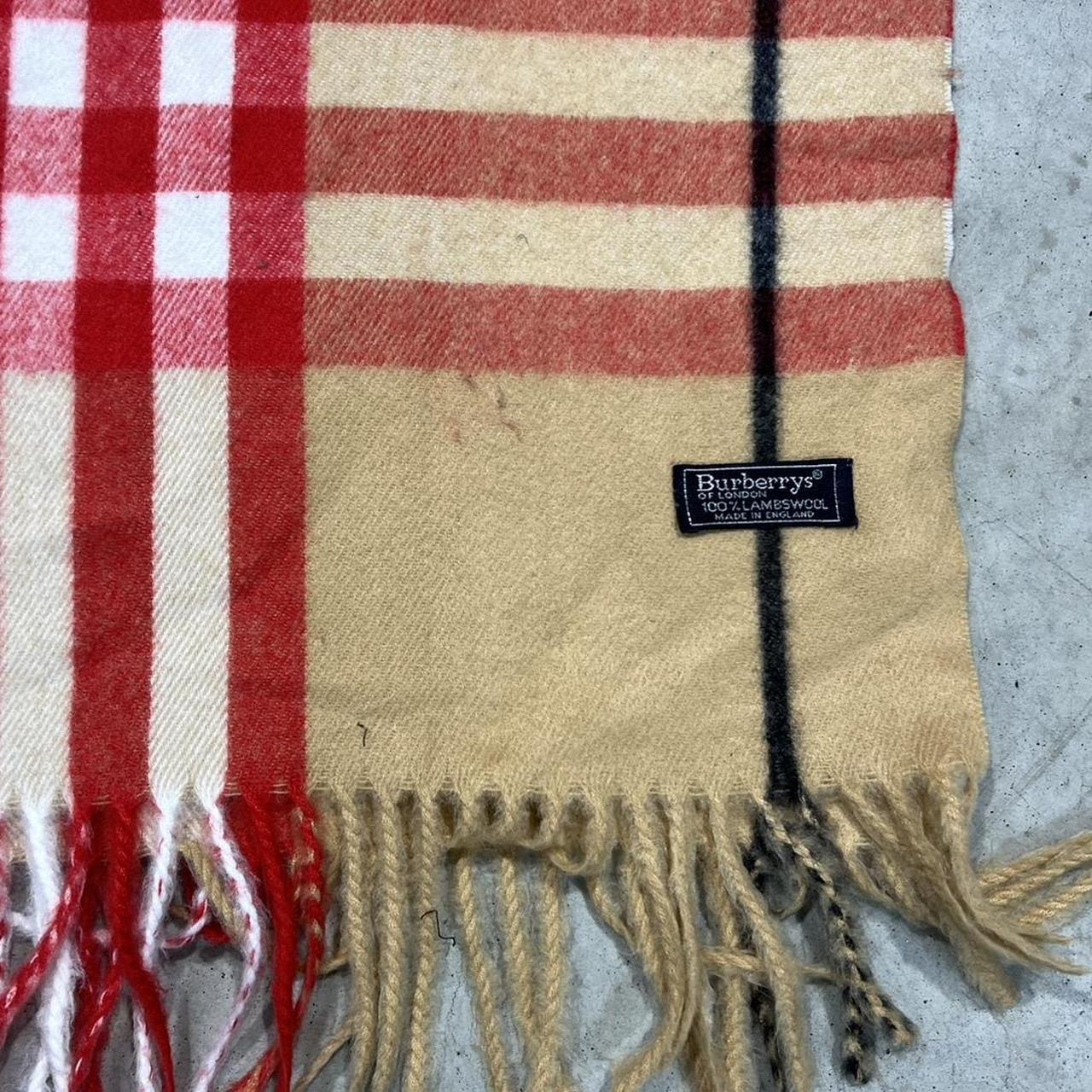 90s Burberrys Woolen Vintage Scarf