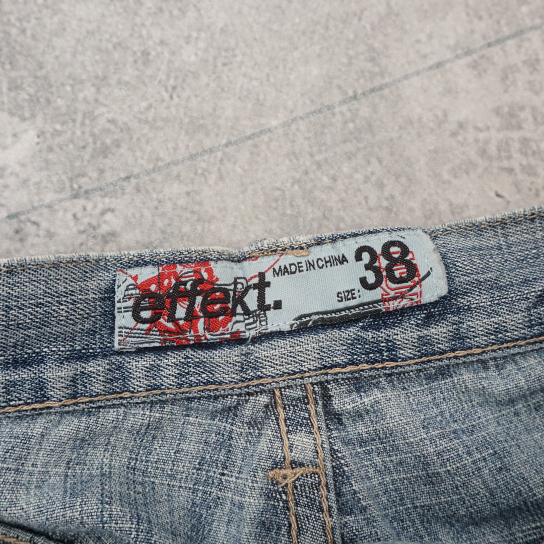 2000s Effekt Baggy Light Wash Jorts