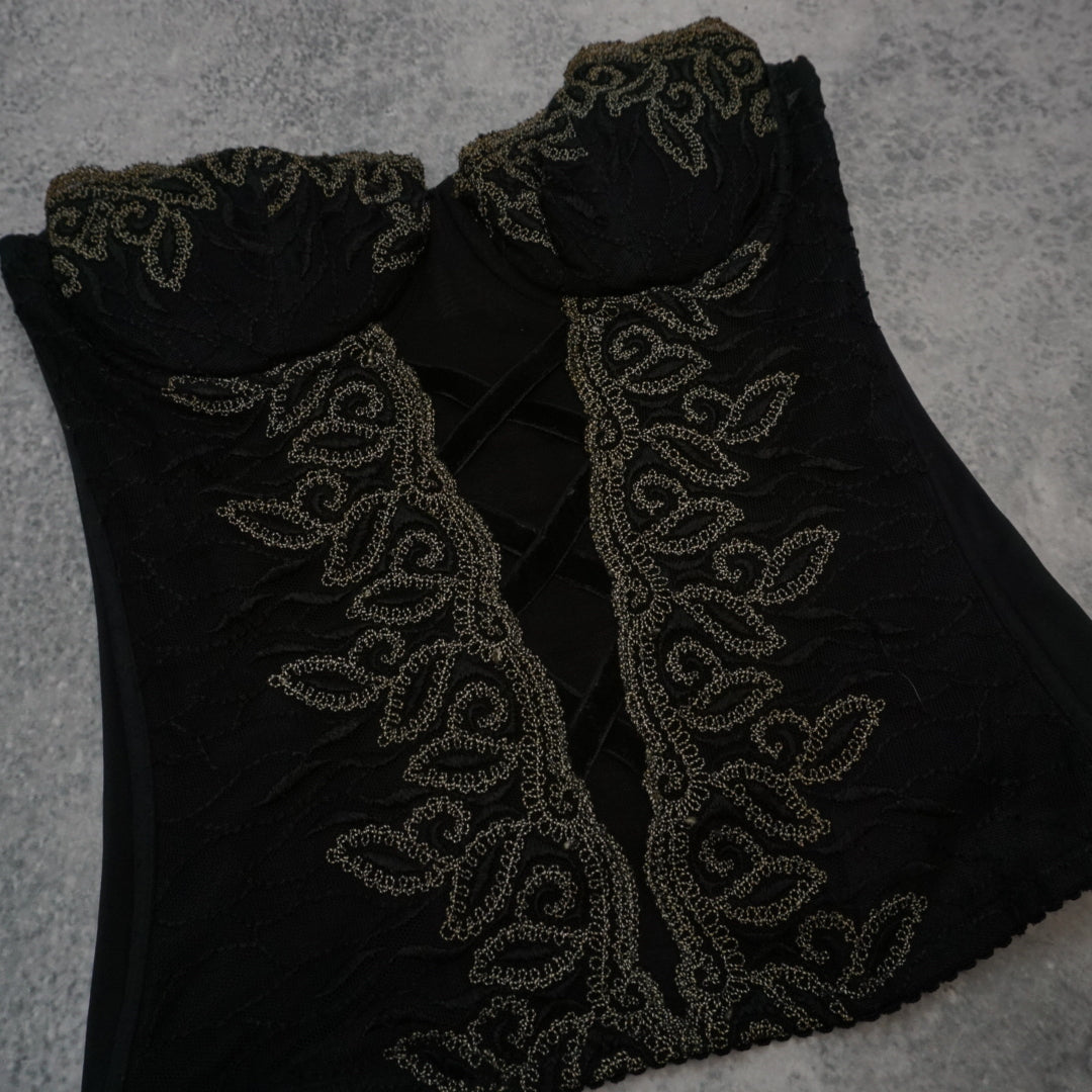 Embroidered Corset Top