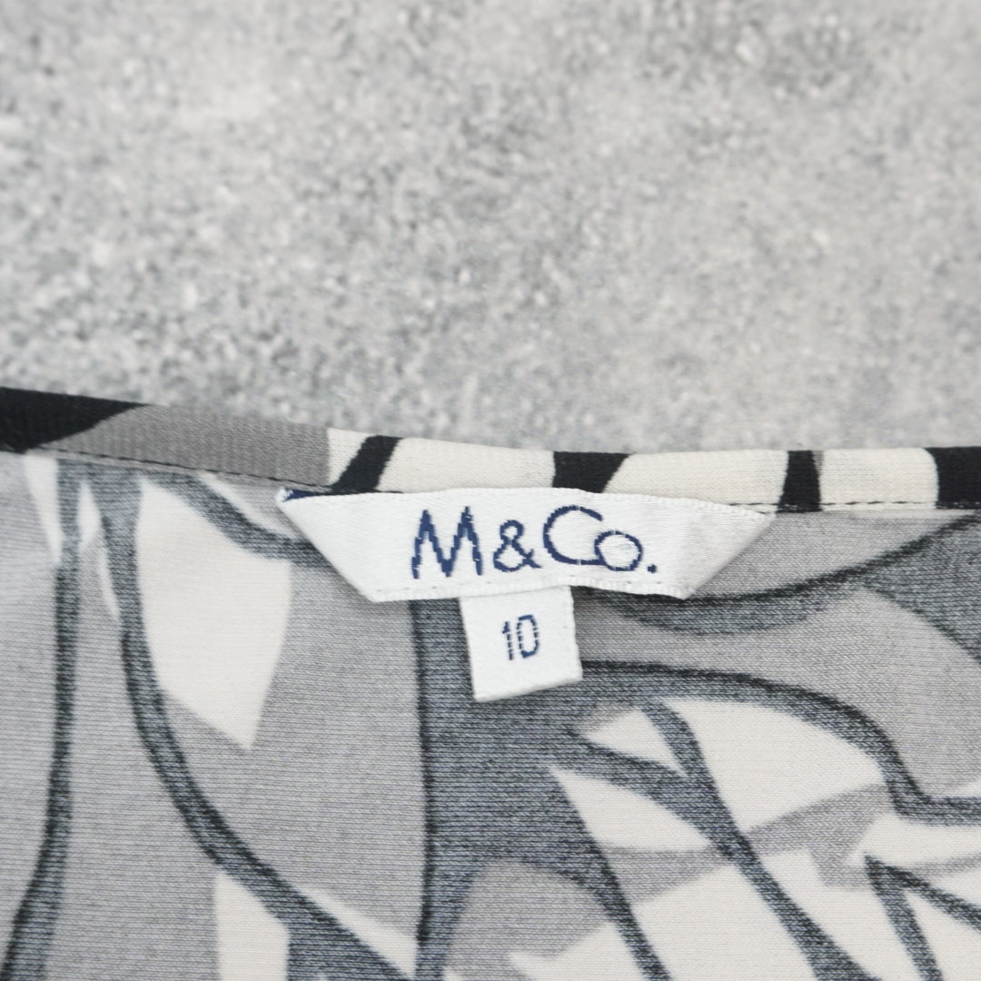 M&Co. Leaf Print Top
