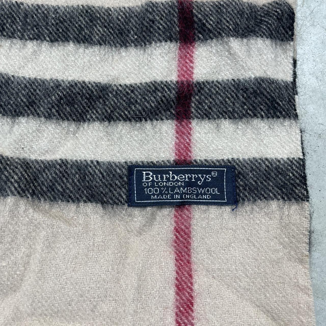 90s Burberrys Woolen Rare Scarf