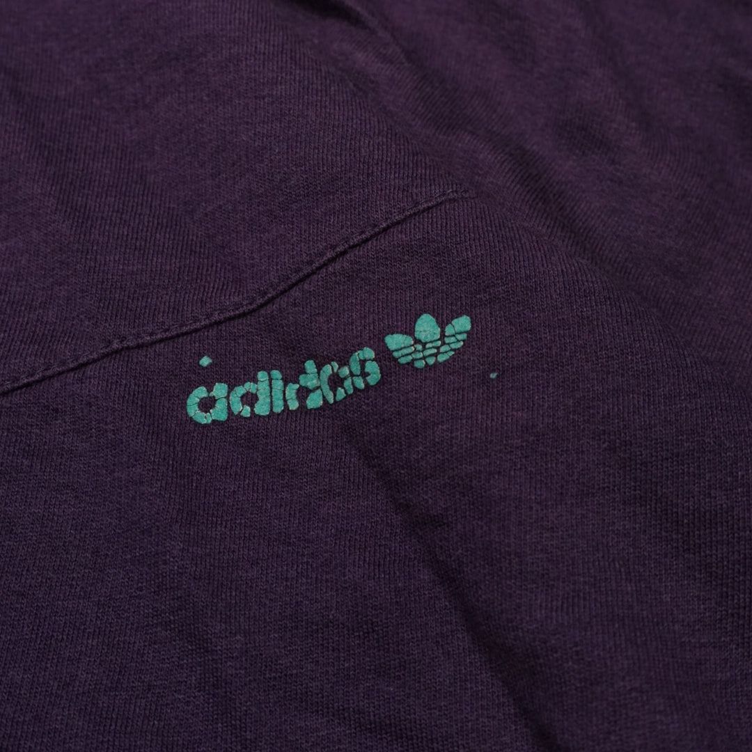 80s Adidas Trefoil Colour Block Sweater